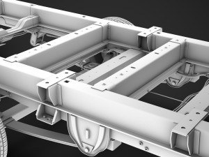 ram promaster cargo chassis truck crew cab 4035xl wb 2019 Model 3D