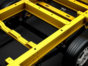 ram promaster cargo chassis truck crew cab 4035xl wb 2019 Model 3D