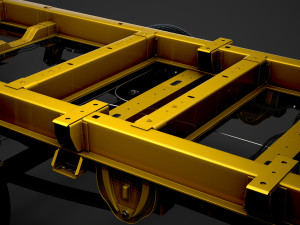 ram promaster cargo chassis truck crew cab 4035xl wb 2019 Model 3D