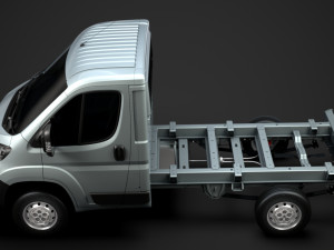peugeot boxer manager chassis truck single cab 3000wb 2019 3D Model