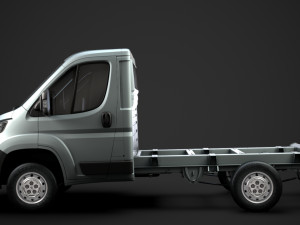peugeot boxer manager chassis truck single cab 3000wb 2019 3D Model