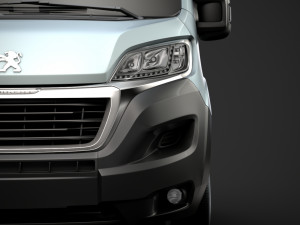peugeot boxer manager chassis truck single cab 3000wb 2019 3D Model