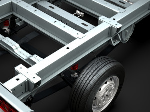 peugeot boxer manager chassis truck single cab 3000wb 2019 3D Model