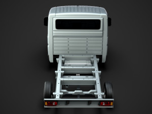 peugeot boxer manager chassis truck single cab 3000wb 2019 3D Model