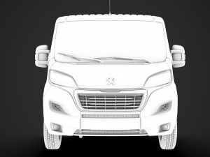 peugeot boxer manager chassis truck single cab 3000wb 2019 3D Model
