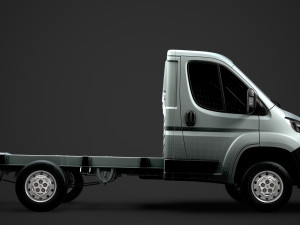 peugeot boxer manager chassis truck single cab 3000wb 2019 3D Model
