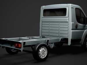 peugeot boxer manager chassis truck single cab 3000wb 2019 3D Model