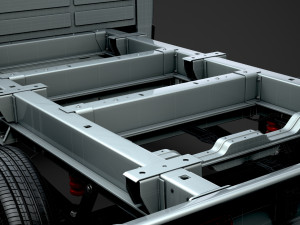 peugeot boxer manager chassis truck single cab 3000wb 2019 3D Model