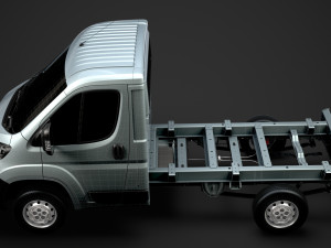 peugeot boxer manager chassis truck single cab 3000wb 2019 3D Model
