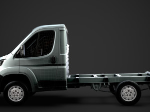 peugeot boxer manager chassis truck single cab 3000wb 2019 3D Model