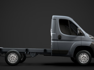 peugeot boxer manager chassis truck single cab 3000wb 2014 Model 3D