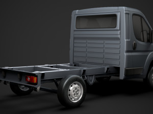 peugeot boxer manager chassis truck single cab 3000wb 2014 Model 3D