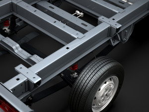 peugeot boxer manager chassis truck single cab 3000wb 2014 Model 3D