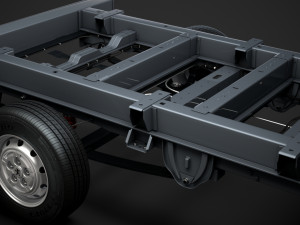 peugeot boxer manager chassis truck single cab 3000wb 2014 Model 3D
