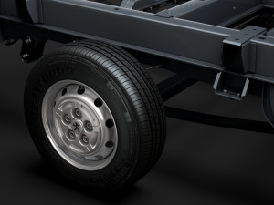 peugeot boxer manager chassis truck single cab 3000wb 2014 Model 3D