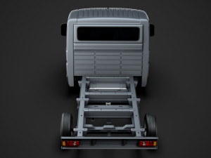 peugeot boxer manager chassis truck single cab 3000wb 2014 Model 3D