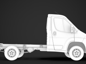 peugeot boxer manager chassis truck single cab 3000wb 2014 Model 3D