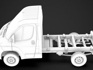 peugeot boxer manager chassis truck single cab 3000wb 2014 Model 3D
