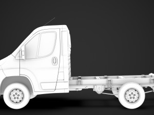 peugeot boxer manager chassis truck single cab 3000wb 2014 Model 3D