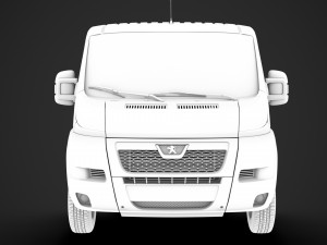 peugeot boxer manager chassis truck single cab 3000wb 2014 Model 3D