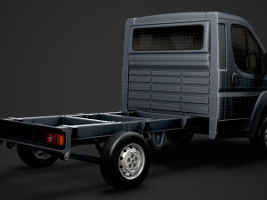 peugeot boxer manager chassis truck single cab 3000wb 2014 Model 3D