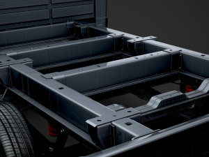 peugeot boxer manager chassis truck single cab 3000wb 2014 Model 3D