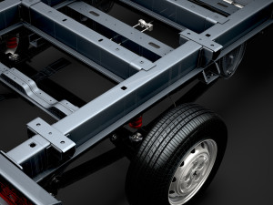 peugeot boxer manager chassis truck single cab 3000wb 2014 Model 3D