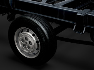peugeot boxer manager chassis truck single cab 3000wb 2014 Model 3D