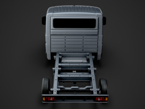 peugeot boxer manager chassis truck single cab 3000wb 2014 Model 3D
