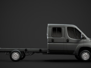 peugeot boxer manager chassis truck crew cab 4035xl wb 2019 3D Model