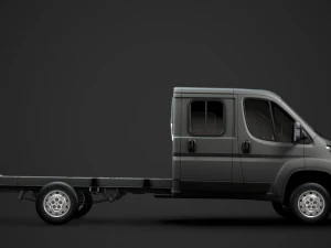 peugeot boxer manager chassis truck crew cab 4035xl wb 2019 3D Model
