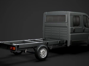peugeot boxer manager chassis truck crew cab 4035xl wb 2019 3D Model