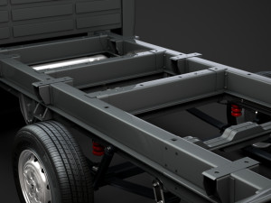 peugeot boxer manager chassis truck crew cab 4035xl wb 2019 3D Model
