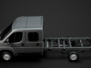 peugeot boxer manager chassis truck crew cab 4035xl wb 2019 3D Model