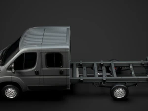 peugeot boxer manager chassis truck crew cab 4035xl wb 2019 3D Model