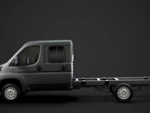 peugeot boxer manager chassis truck crew cab 4035xl wb 2019 3D Model