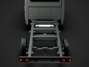 peugeot boxer manager chassis truck crew cab 4035xl wb 2019 3D Model