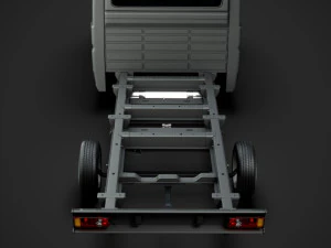 peugeot boxer manager chassis truck crew cab 4035xl wb 2019 3D Model