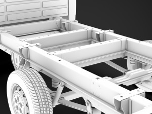 peugeot boxer manager chassis truck crew cab 4035xl wb 2019 3D Model