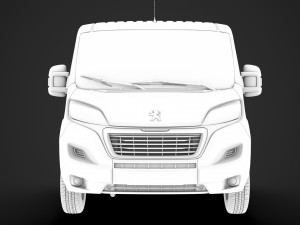 peugeot boxer manager chassis truck crew cab 4035xl wb 2019 3D Model
