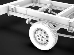 peugeot boxer manager chassis truck crew cab 4035xl wb 2019 3D Model