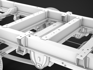 peugeot boxer manager chassis truck crew cab 4035xl wb 2019 3D Model