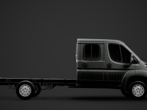 peugeot boxer manager chassis truck crew cab 4035xl wb 2019 3D Model