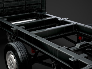 peugeot boxer manager chassis truck crew cab 4035xl wb 2019 3D Model