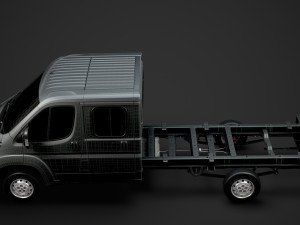 peugeot boxer manager chassis truck crew cab 4035xl wb 2019 3D Model
