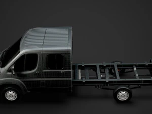 peugeot boxer manager chassis truck crew cab 4035xl wb 2019 3D Model