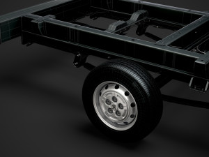 peugeot boxer manager chassis truck crew cab 4035xl wb 2019 3D Model