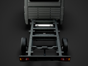 peugeot boxer manager chassis truck crew cab 4035xl wb 2019 3D Model