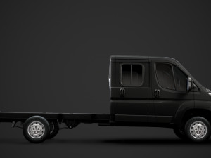 peugeot boxer manager chassis truck crew cab 4035xl wb 2014 3D Model