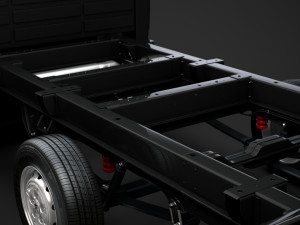 peugeot boxer manager chassis truck crew cab 4035xl wb 2014 3D Model